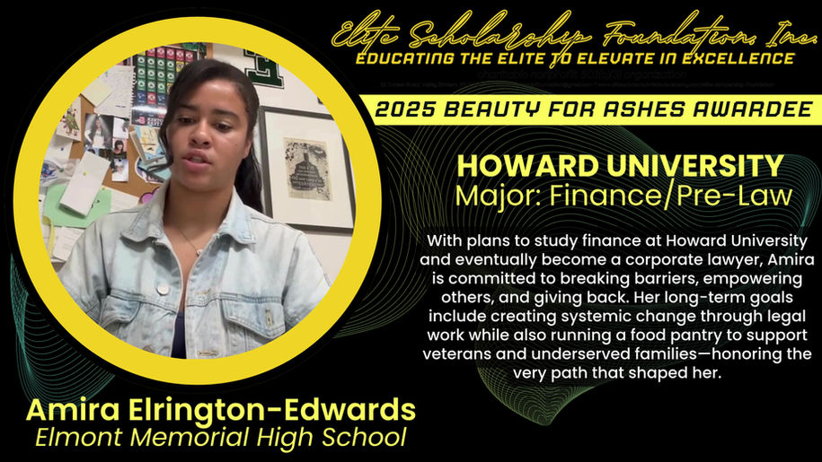 2005 ELITE SCHOLARS AWARDEE_Amira Elrington-Edwards